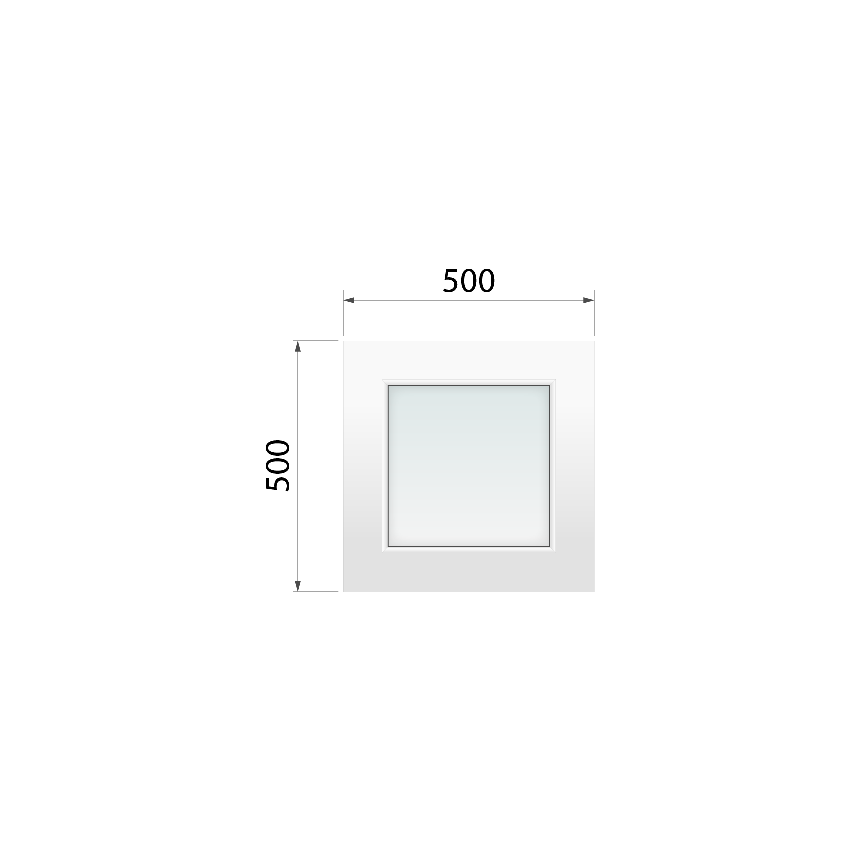 Kaufen Blindfenster Olimpia 60 500x500 mm aus WiDo - miniatu