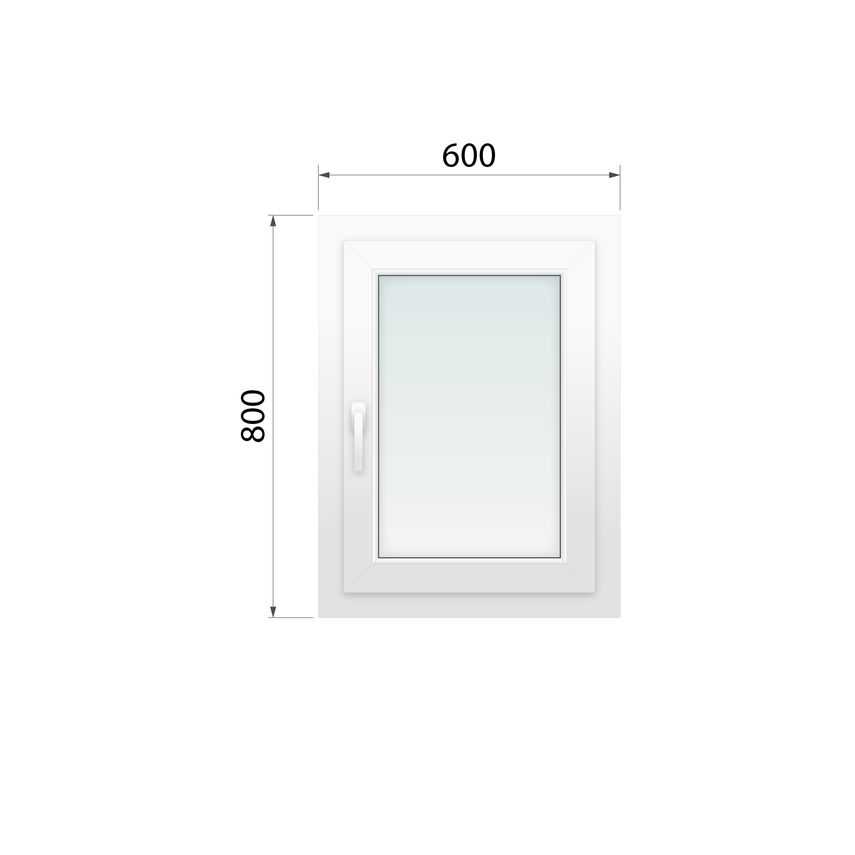 Kaufen Dreh-Kipp-Fenster Olimpia 60 600x800 mm rechts aus WiDo - miniatu