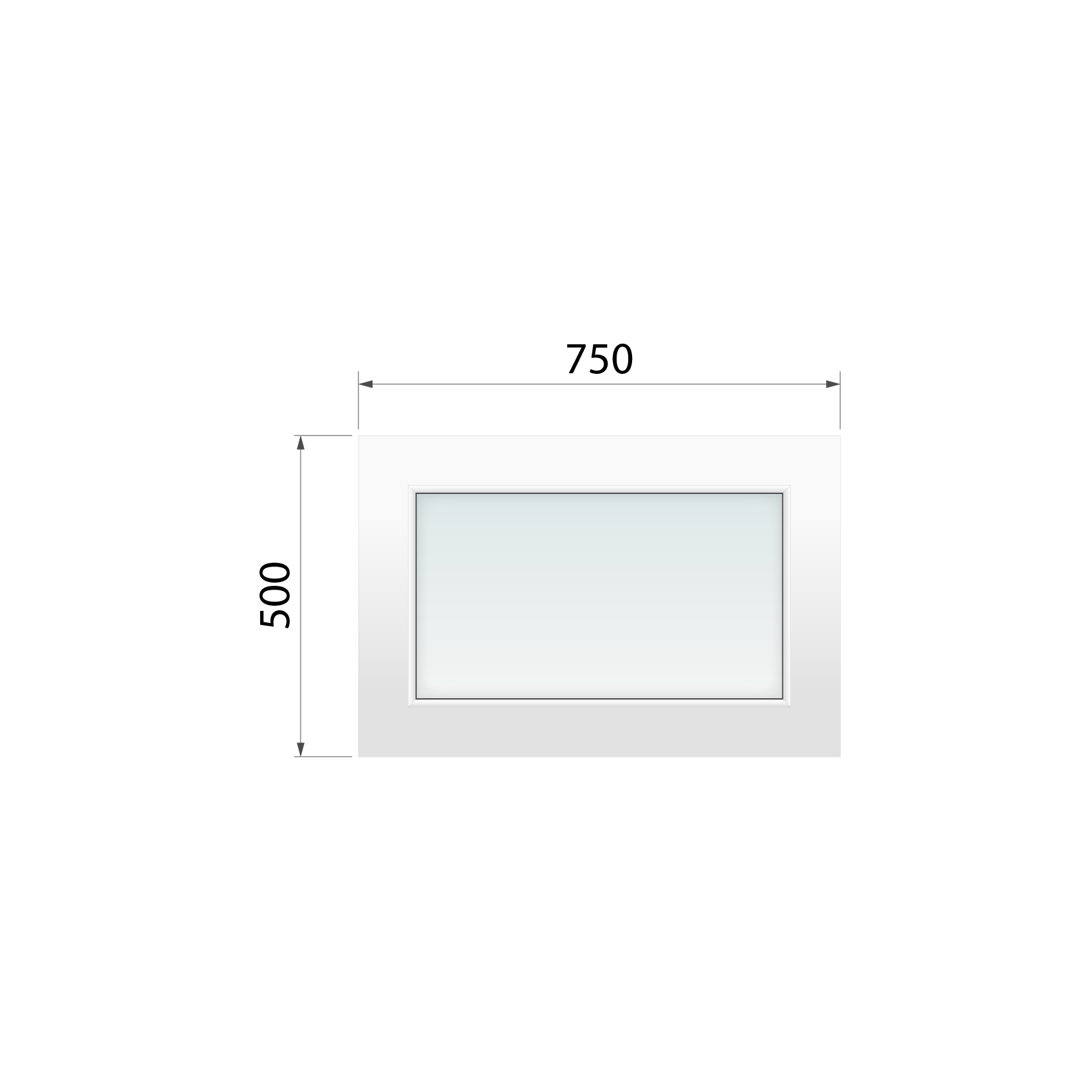 Kaufen Blindfenster Olimpia 60 750x500 mm aus WiDo - miniatu