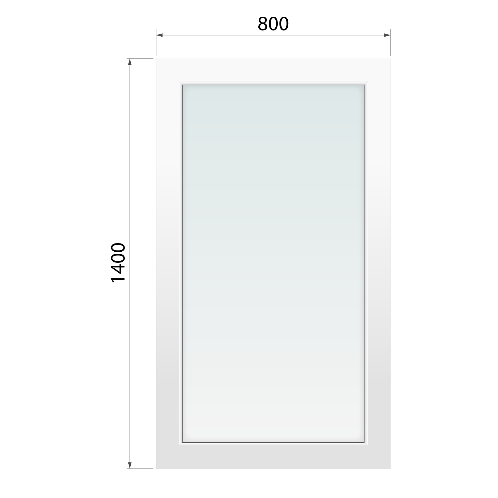 Kaufen Blindfenster Olimpia 60 800x1400 mm aus WiDo - miniatu