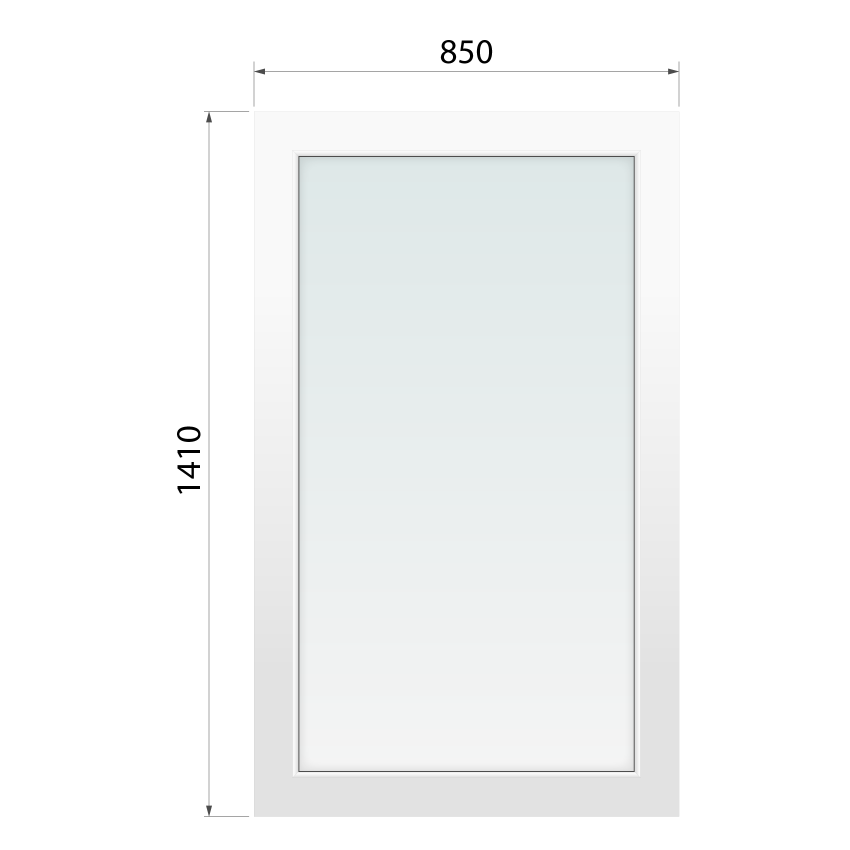 Kaufen Blindfenster Olimpia 60 850x1410 mm aus WiDo - miniatu
