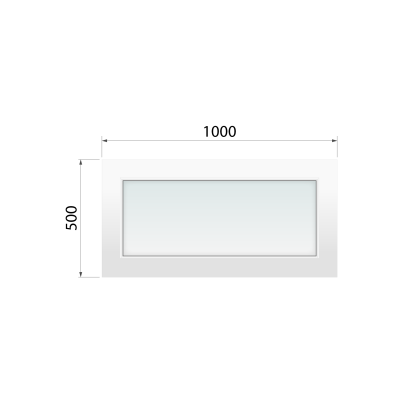 Kaufen Blindfenster Olimpia 60 1000x500 mm aus WiDo - miniatu