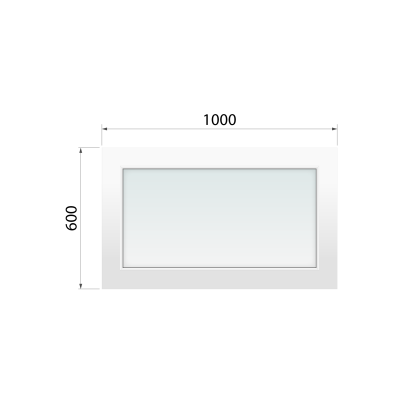 Kaufen Blindfenster Olimpia 60 1000x600 mm aus WiDo - miniatu