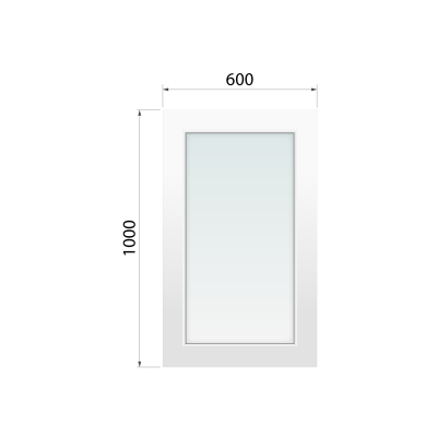 WiDo Kaufen Blindfenster Olimpia 60 600x1000 mm