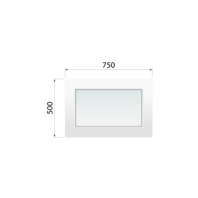 WiDo Kaufen Blindfenster Olimpia 60 750x500 mm