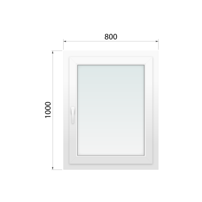 WiDo Kaufen Kipp- und Drehfenster Olimpia 60 800х1000 mm rechts
